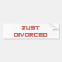 Juste divorcé adhésif pour voiture