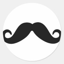juste un autocollant de moustache