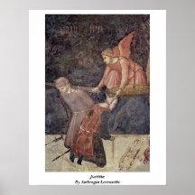 Justitia par Ambrogio Lorenzetti Affiches