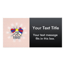Kaart 2.0 van de Vlag van Tibet Persoonlijke Fotokaart