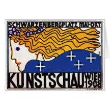 Kaart of Invitiation: Kunstschau Wien (Kunsttentoo