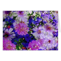 Kaart van de Bloemen van de lente de Kleurrijke Pa kaarten
