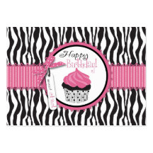Kaart van de Gift Cupcakes van de boutique de Eleg Visitekaartjes Sjabloon