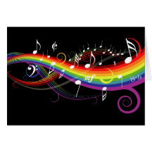 Kaart van de Nota's van de Muziek van de regenboog