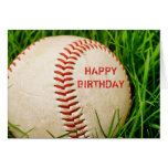Kaart van de Verjaardag van het honkbal de Gelukki