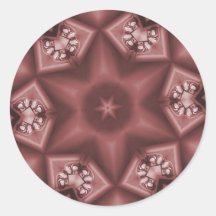Kaléidoscope mauve d'étoile autocollant