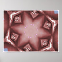 Kaléidoscope mauve affiches