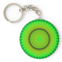 Kaléidoscope vert Keychain Porte-clef
