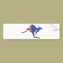 kangourou australien autocollants pour voiture