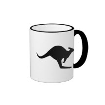 Kangourou de précaution tasse à café