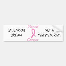 Kanker STK van de borst Bumperstickers