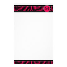 Kantoorbehoeften van het Patroon van het monogram  Briefpapier Ontwerp