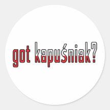kapusniak obtenu ? Drapeau Autocollant