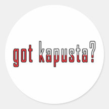 kapusta obtenu ? Drapeau Autocollants