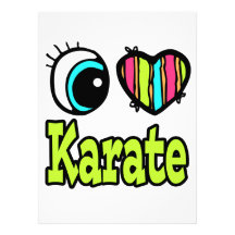 Karaté lumineux d'amour du coeur I d'oeil Bristols Personnalisés