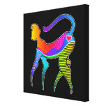 KAT MET DRUK VAN HET CANVAS VAN HET HART DE GALERI STRETCHED CANVAS AFDRUK