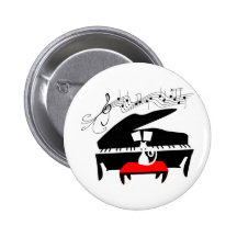 Kat & Piano Speld Buttons