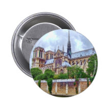 Kathedraal 2 van Notre-Dame Speldbuttons