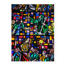 kathedraal gebrandschilderd glas wens kaarten
