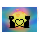 Katten in Liefde Kaarten