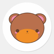 Kawaii draagt sticker