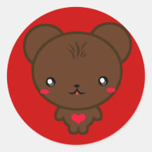 Kawaii draagt stickers