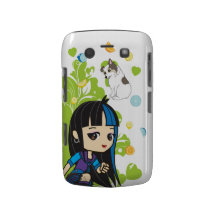 Kawaii Mika het Punk Meisje Chibi 9700/9780 Blackberry Bold Covers