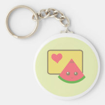 kawaii watermeloen keychain!! sleutelhanger