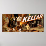 Kellar le poster vintage de magicien - paranormal