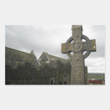 Keltisch Kruis, Cashel, Ierland Rechthoekige Stickers