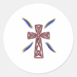 Keltisch Kruis Ronde Sticker