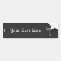 Keltische (Zilveren) Kruis & Schedel Bumpersticker