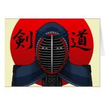 Kendo men2 グリーティングカード