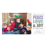 Kerstmis Photocards van de Liefde & van de Vreugde Persoonlijke Fotokaarten