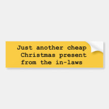 Kerstmis schoonouders bumperstickers