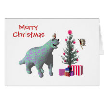 Kerstmis van de Dinosaurus van het Baby Kaart