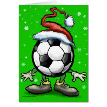 Kerstmis van het voetbal wenskaarten