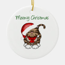 Kerstmis van Meowy Kerstboom Ornament