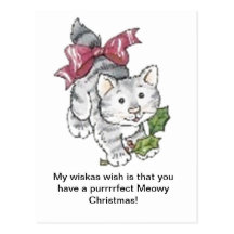 Kerstmis van Meowy van Purrrrfect Wenskaarten