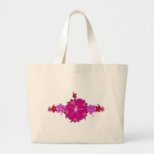 Ketmie et copie roses de Honu Sac Fourre-tout