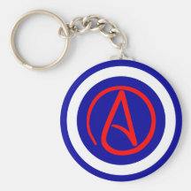 Keychain athée de symbole porte-clé