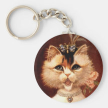 KEYCHAIN chantant le bijou victorien de chaton de  Porte-clé