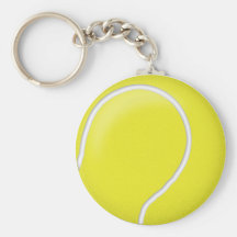 Keychain de boule de balle de tennis porte-clés