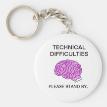 Keychain "de difficultés techniques" porte-clef
