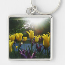 Keychain de tulipes porte-clef