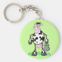 KEYCHAIN "funny cow" cartoon Porte-clefs