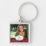 Keychain marron rouge personnalisé d'obtention du  porte-clef