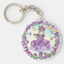 Keychain violet porte-clé