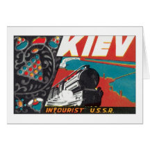 Kiev Intourist URSS Carte De Vœux
