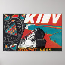Kiev Intourist URSS Affiches